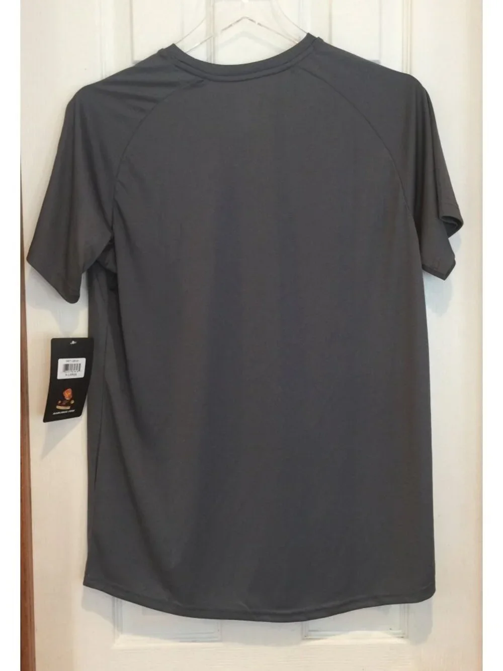 RAWLINGS Boys Youth XL Gray Polyester Short Sleeve Tee Shirt